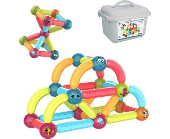 Woopie Magnetyczne Klocki Konstrukcyjne Edukacyjne 52 El. Konstruktori 