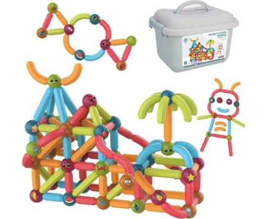 Woopie Magnetyczne Klocki Konstrukcyjne Edukacyjne 128 El. Konstruktori 