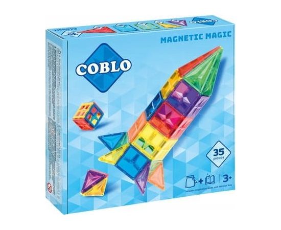 Magnetyczne klocki konstrukcyjne Basic 35 el. Konstruktori 