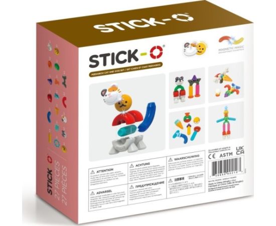 Magformers STICK-O ZESTAW KOT&PIES 27 EL. Konstruktori 
