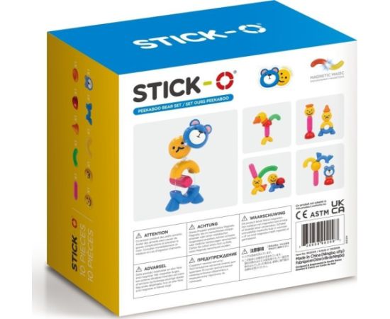 Magformers STICK-O ZESTAW Z NIEDŹWIEDZIEM 10 EL. Konstruktori 