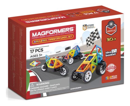 Magformers MAGFORMERS AMAZING TRANSFORM WHEEL SET 17 EL. Konstruktori 