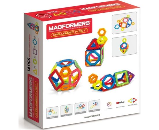 Magformers MAGFORMERS CHALLENGER 14 EL. Konstruktori 