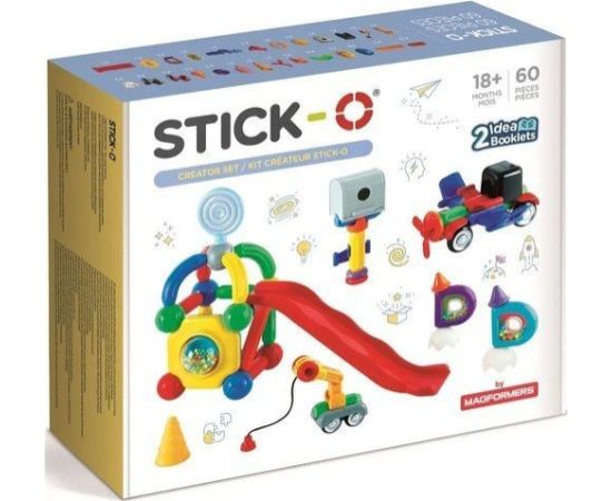 Magformers Klocki magnetyczne Stick-O 60 el. Konstruktori 