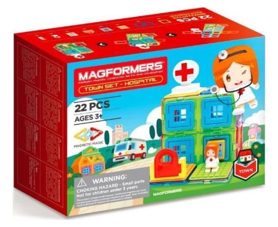 Magformers MAGFORMERS TOWN SET- HOSPITAL Konstruktori 
