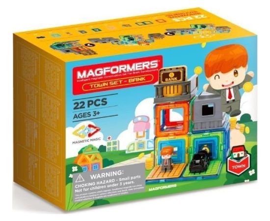 Magformers Klocki TOWN SET- BANK Konstruktori 