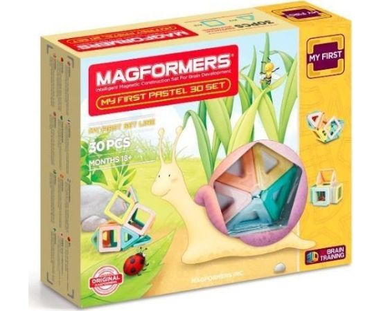 Magformers MAGFORMERS MY FIRST PASTEL SET 30 EL. Konstruktori 