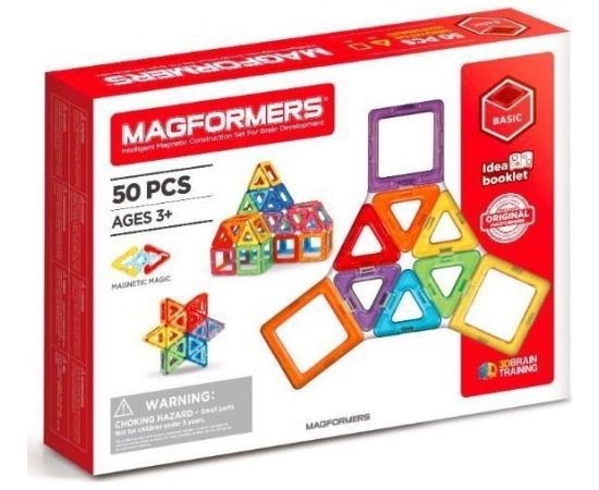 Magformers MAGFORMERS BASIC 50 EL. Konstruktori 