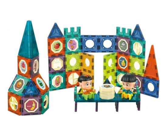 Woopie WOOPIE Klocki Magnetyczne Zamek 98 el. Konstruktori 