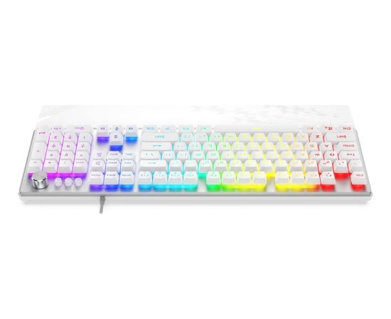 KRUX KRX0133 Frost RGB Spēļu tastatūra / balta Klaviatūras