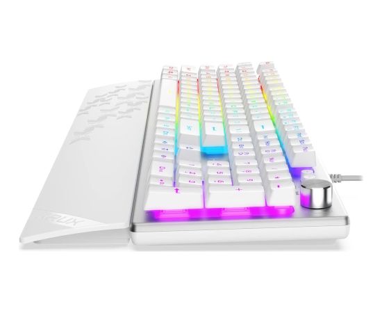 KRUX KRX0133 Frost RGB Spēļu tastatūra / balta Klaviatūras