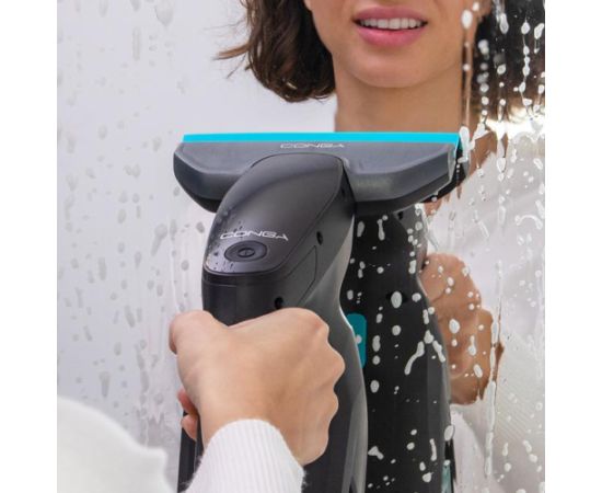 Cecotec Window Vacuum Cleaner Conga Popstar Glass Titanium Cordless Black Logu tīrītāji