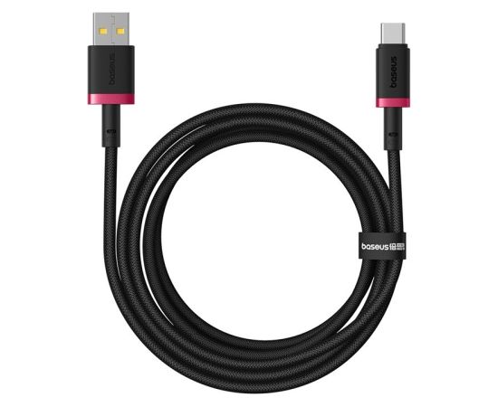 Baseus Dura USB Type A to Type C 60 W fast charging cable 2 m Black, Red Data USB kabeļi
