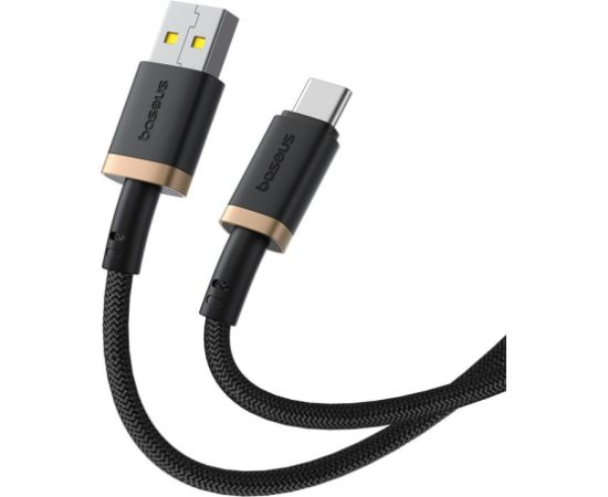 Baseus Dura USB Type A to Type C 60 W fast charging cable 2 m Black, Gold Data USB kabeļi