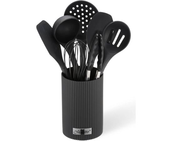 Kitchen utensils MAESTRO MR-1542-BLACK 8 elements Black Naži