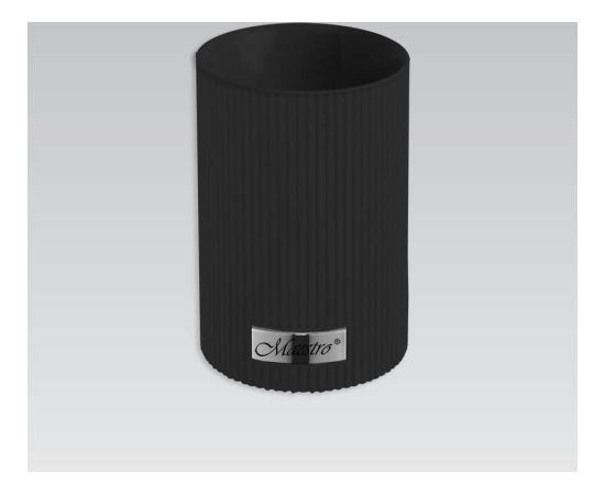 Kitchen utensils MAESTRO MR-1542-BLACK 8 elements Black Naži