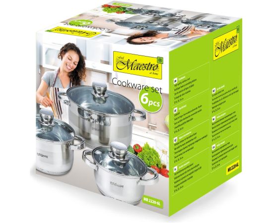 Maestro MR-2220-6L A set of pots of 6 elements Pannas
