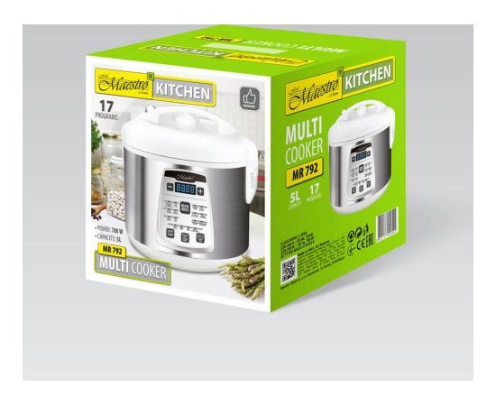MULTICOOKER MAESTRO MR-792 17 programs, 700 W Virtuves kombaini