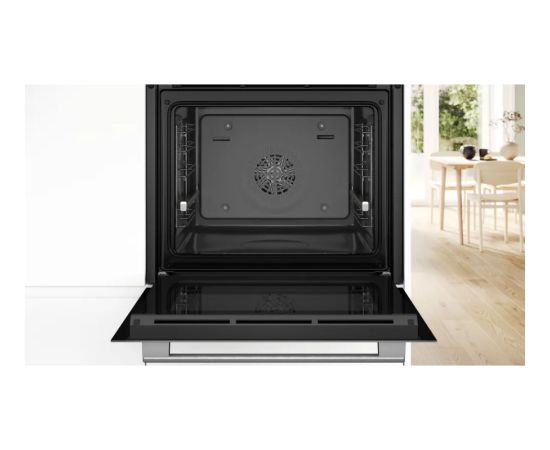 Bosch Serie 6 HBG536EW4 oven 71 L 3400 W White Cepeškrāsnis, iebūvējamas