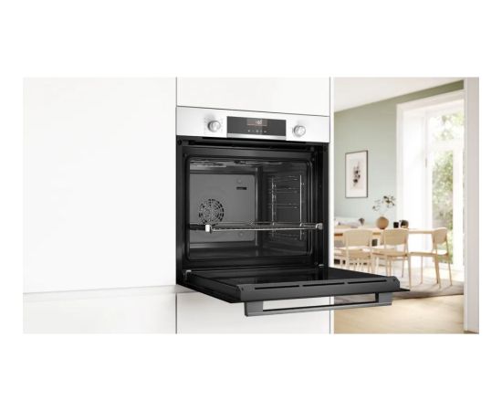 Bosch Serie 6 HBG536EW4 oven 71 L 3400 W White Cepeškrāsnis, iebūvējamas