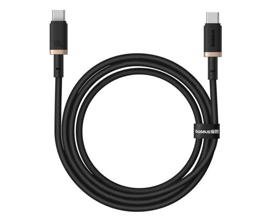 Baseus Dura Type C to Type C 100 W fast charging cable 1 m Black, Gold Data USB kabeļi