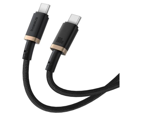 Baseus Dura Type C to Type C 100 W fast charging cable 1 m Black, Gold Data USB kabeļi