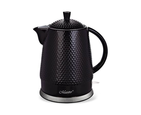 Maestro MR-069 electric kettle 1.5 L 1500 W Black Tējkannas (elektriskās)