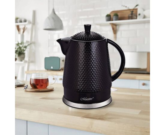 Maestro MR-069 electric kettle 1.5 L 1500 W Black Tējkannas (elektriskās)