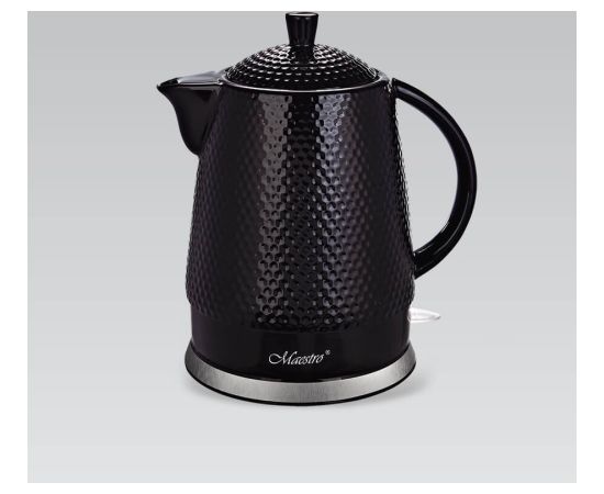 Maestro MR-069 electric kettle 1.5 L 1500 W Black Tējkannas (elektriskās)