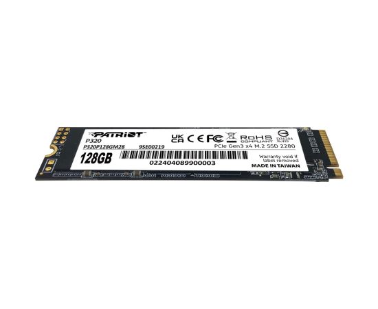 Patriot Viper P320 M.2 PCI-Ex4 NVMe 128GB 1.6GB/s Жесткие диски (SSD)