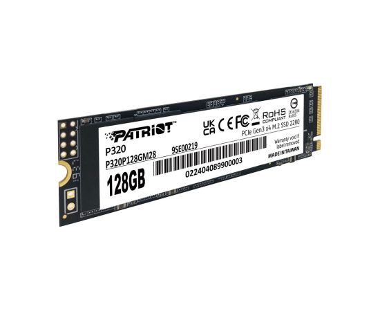 Patriot Viper P320 M.2 PCI-Ex4 NVMe 128GB 1.6GB/s Жесткие диски (SSD)
