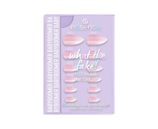 Essence What the Fake! Press-On 03 Babyboomer - Sada s umělými nehty Духи и косметика