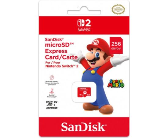 SanDisk N2P602 MicroSDXC 256 GB A1  (N2P602) Nintendo Switch 2 Новинки Компьютерная техника