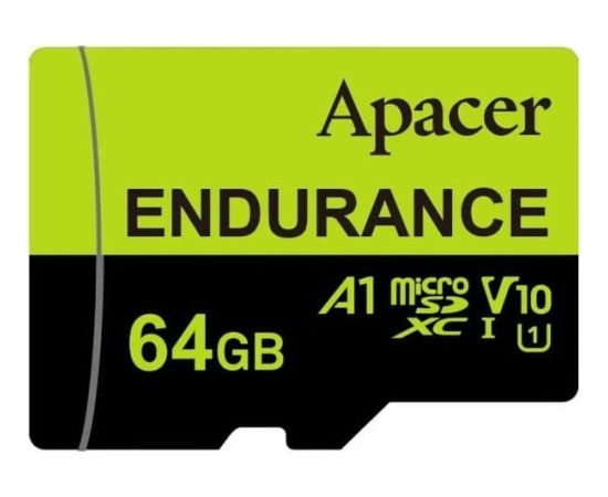 Apacer  Endurance V30 A1, 64GB, micro SDXC, AP64GEDM1D05-R, UHS-I U3 (Class 10) Карты памяти