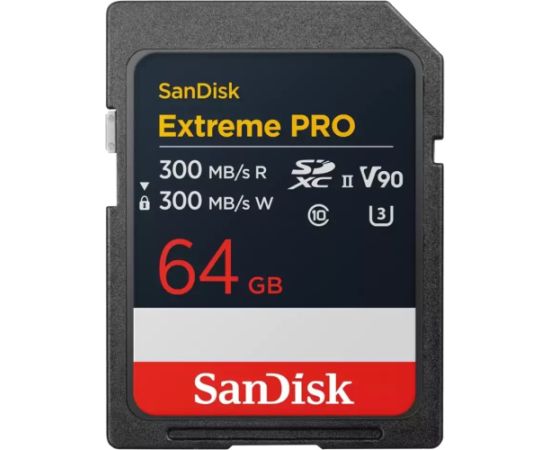 SanDisk Extreme PRO SDXC 64 GB Class 10 UHS-II/U3 V90 (SDSDXDM-064G-GN4IN) Новинки Компьютерная техника