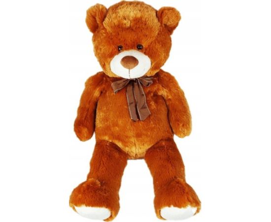 Madej Maskotka Miś pluszowy z kokardką 100 cm brązowy Mīkstās rotaļlietas