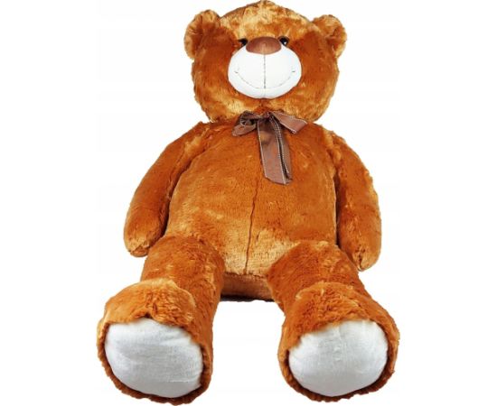 Madej Maskotka Miś pluszowy z kokardką 100 cm brązowy Mīkstās rotaļlietas