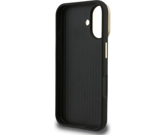 Guess PU Grained 4G Logo Stand Camera Frame Case Aizsargapvalks priekš Apple iPhone 16 Neoriģinālie Maciņi