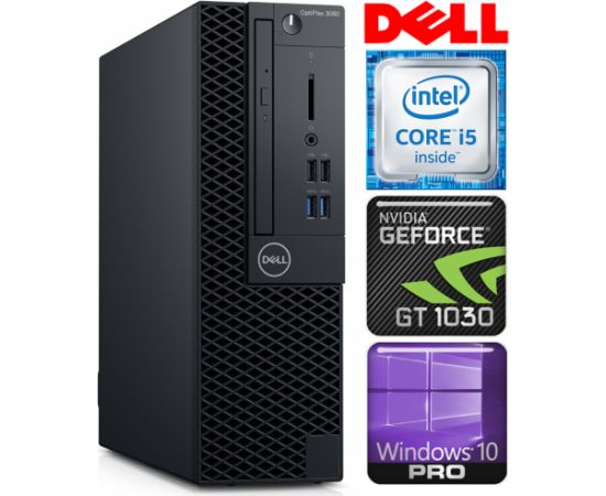 DELL 3060 SFF i5-8500 16GB 1TB SSD M.2 NVME+2TB GT1030 2GB DVD WIN10Pro Atjaunoti personālie datori