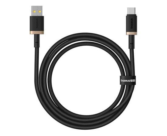 Baseus Dura USB Type A to Type C 60 W fast charging cable 1 m Black, Gold Data USB kabeļi