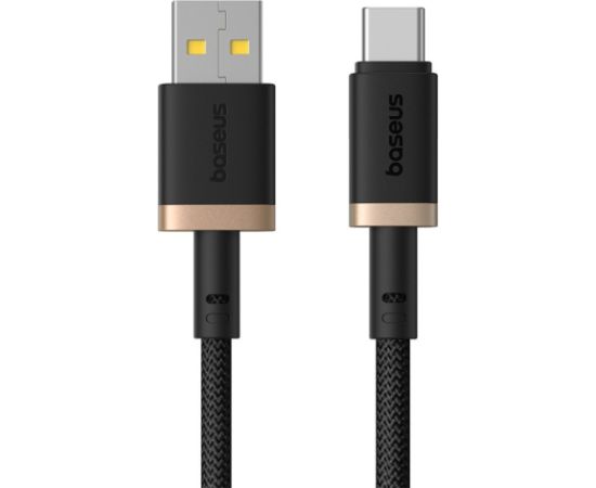 Baseus Dura USB Type A to Type C 60 W fast charging cable 1 m Black, Gold Data USB kabeļi