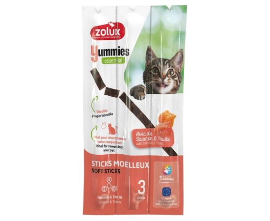 ZOLUX Yummies Salmon with trout - cat treats - 3x5g Сухой корм для кошек
