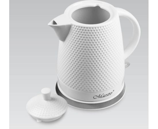 Czajnik elektryczny ceramiczny 1,5L 1500W MR-069-WHITE MAESTRO Tējkannas (elektriskās)