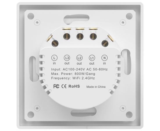 Avatto TS20-EU-W3 WiFi touch light switch Viedie slēdži