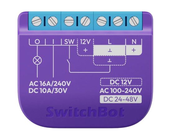 Intelligent SwitchBot Relay Switch 1 with voltage-free contact Viedie slēdži