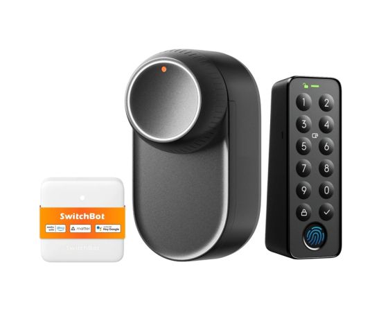 SwitchBot Ultra 3-in-1 smart lock with Hub Mini Matter control panel and Keypad keypad Viedie slēdži
