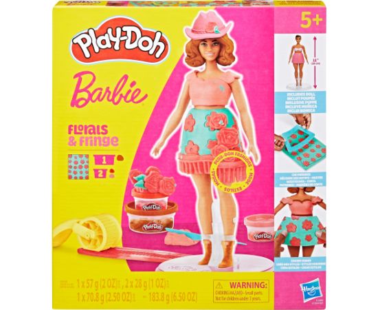 PLAY-DOH BARBIE игровой набор Барби Цветы и бахрома Творческие игрушки
