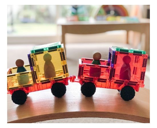 Teka CONNETIX Rainbow Motion Pack 24 el magnetyczne klocki samochody 3+ Konstruktori 