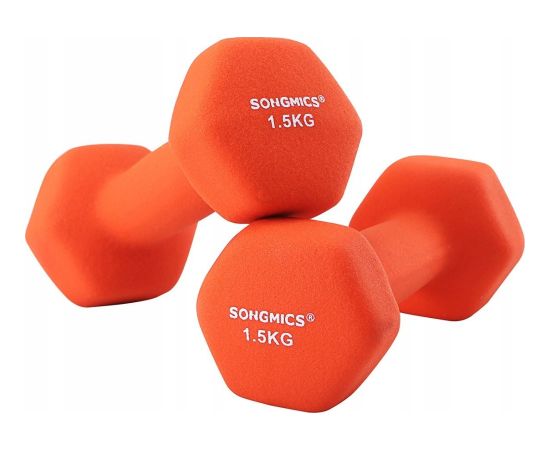 Songmics Zestaw 2 hantli, 2 x 1,5 ciężarki z neoprenu antypośli Велосипеды