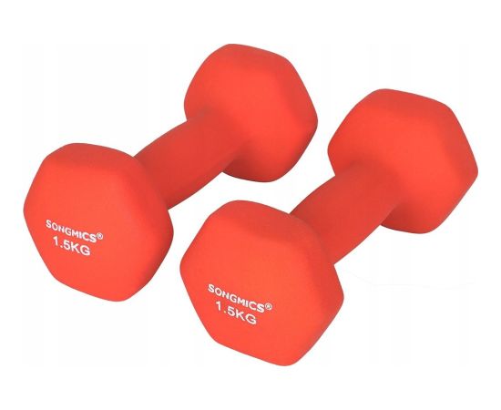 Songmics Zestaw 2 hantli, 2 x 1,5 ciężarki z neoprenu antypośli Велосипеды